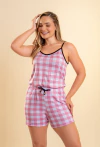 BABY ALCINHA XADREZ ROSA - comprar online