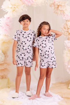 CURTO BÁSICO INFANTIL PANDA CINZA