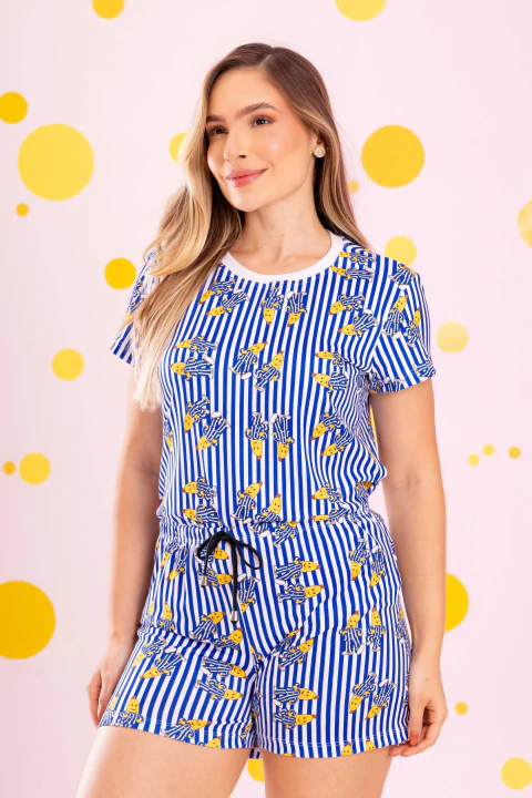 BÁSICO CURTO BANANAS DE PIJAMA - comprar online