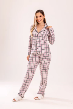 PIJAMA LONGO XADREZ CORAÇÃO - comprar online
