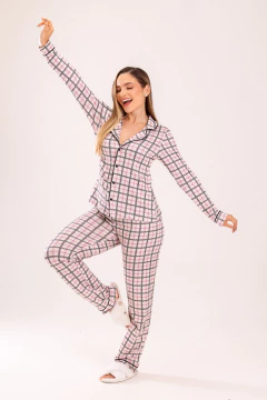 PIJAMA LONGO XADREZ CORAÇÃO na internet