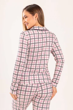 PIJAMA LONGO XADREZ CORAÇÃO - loja online