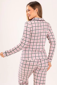 PIJAMA LONGO XADREZ CORAÇÃO - Revid Pijamas