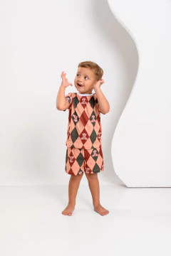 BÁSICO INFANTIL MASCULINO URSO XADREZ - Revid Pijamas