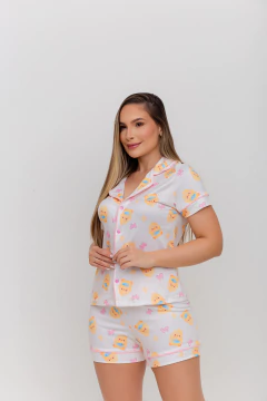 Imagen de PIJAMA AMERICANO CURTO PINTINHOS