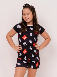 BÁSICO INFANTIL MICKEY PRETO - comprar online