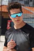 Óculos de Sol Sprint Preto c/ Azul Espelhado (Unissex) - comprar online