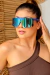 Óculos de sol Impact Azul c/ Azul Espelhado (Unissex) - loja online