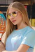 Óculos de Sol Hyper Cristal Transparente c/ Rose Espelhado (Unissex) - Malibu Glasses Varejo