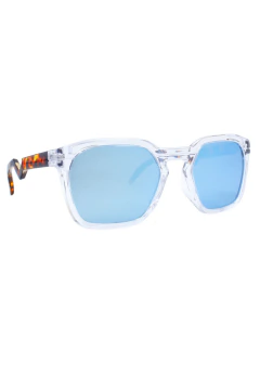 Óculos de Sol Fênix Cristal e Casco c/ Azul Espelhado (Unissex)