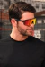 Óculos de Sol Storm Preto c/ Fire Espelhado (Unissex) - Malibu Glasses