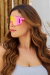 Óculos de Sol Active Rosa Espelhado (Unissex) - Malibu Glasses Varejo
