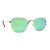 Óculos de Sol Hexagonal Classic Dourado c/ Verde Camaleão Espelhado (Unissex) - Malibu Glasses Varejo