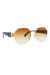 Óculos de Sol Noelle Dourado c/ Marrom (Feminino) - comprar online