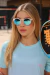 Óculos de Sol Hyper Branco e Azul c/ Azul Espelhado (Unissex) - loja online
