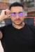 Óculos de Sol Hyper Azul e Cristal c/ Roxo Espelhado (Unissex) na internet