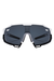 Óculos de Sol New Vortex Transparente Fosco c/ Preto (Unissex) - loja online
