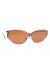 Óculos de Sol Alessia 2.0 Prata c/ Marrom (Feminino) - comprar online