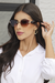 Óculos de Sol Helena Marrom Casco c/ Marrom Degradê (Feminino) - Malibu Glasses
