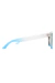 Óculos de sol Running Branco e Azul c/ Azul Espelhado (Unissex) - Malibu Glasses Varejo