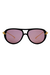 Óculos de Sol Lucy Preto c/ Rosa (Feminino) - Malibu Glasses