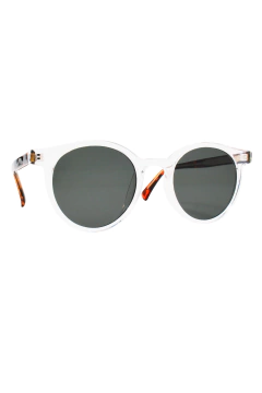 Óculos de Sol Tucker Cristal e Marrom Casco (Unissex) - comprar online
