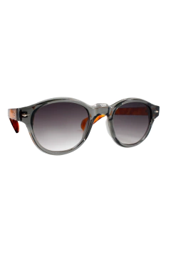 Óculos de Sol Oscar Cinza Transparente c/ Marrom Casco (Unissex) - comprar online
