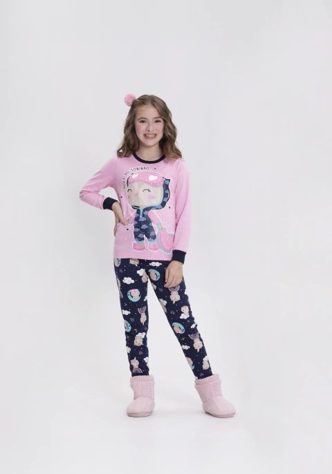 Pijama Coruja brilha escuro Ref 19992 - comprar online