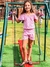 Conjunto Cropped e Shorts ref. 8156 - Vivar Kids