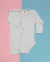 Conjunto Canelado Body e Calça Baby Branco