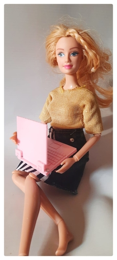 Notebook articulada para muñecas barbie