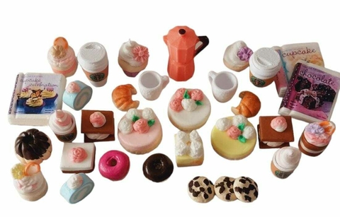 Set Pasteleria x 30 unidades comiditas miniaturas