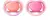 Chupeta Ultra Air Dupla Lisa 6-18M Rosa e Laranja 245/22 - comprar online