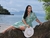 Imagem do Vestido Mid Viscolinho Essência Floral - Verde