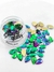 CRISTALES - GOTA DE AGUA FLAMA VERDE - 5X8MM - SHINNY GLASS. - comprar online