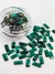 CRISTALES - STRIP ESMERALDA - 3X7MM - SHINNY GLASS. - comprar online