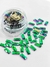CRISTALES - STRIP FLAMA VERDE - 3X7MM - SHINNY GLASS. - comprar online