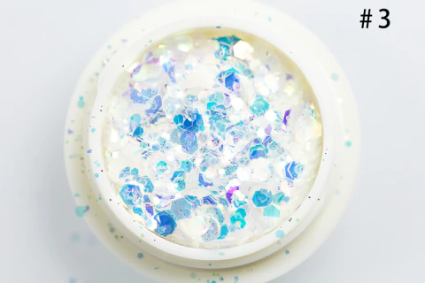 GLITTER CONFETI 03 - COLA DE SIRENA - PARIS NIGHT - COD: 20200-1 - comprar online