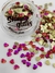 CRISTALES - CORAZON FLAMA PURPURA - 3MM - SHINNY GLASS. - comprar online