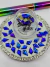 CRISTALES - FLECHA FLAMA AZUL - 5.5X8MM - SHINNY GLASS. - comprar online