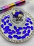 CRISTALES - HEXAGONAL LARGO ZAFIRO - 4X8MM - SHINNY GLASS. - comprar online