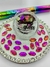 CRISTALES - HEXAGONAL LARGO FLAMA PURPURA - 4X8MM - SHINNY GLASS. - comprar online