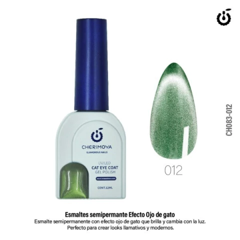 ESMALTE SEMIPERMANENTE 12ML - OJO DE GATO 012 - CHERIMOYA