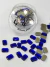 CRISTALES - OCTAGONO LARGO ZAFIRO - 4X6MM - SHINNY GLASS. - comprar online
