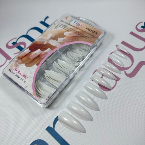 TIPS STILETTO PUNTA BLANCA