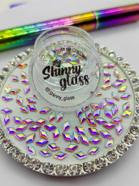 CRISTALES - ROMBO AB - 3X5MM - SHINNY GLASS. - comprar online