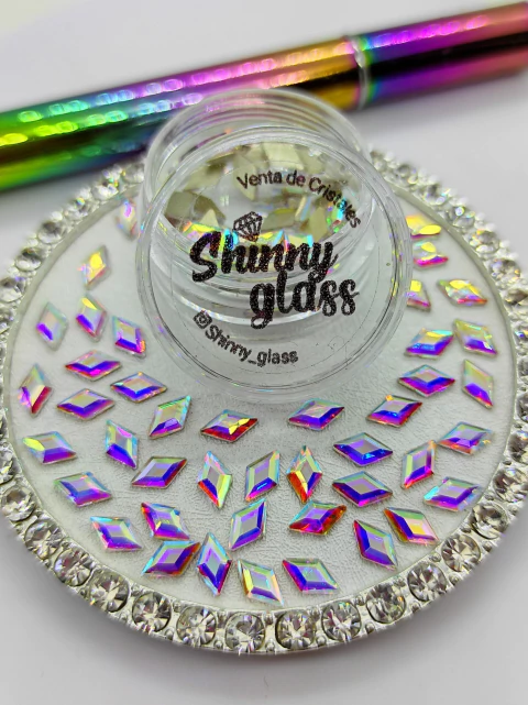 CRISTALES - ROMBO AB - 4X6MM - SHINNY GLASS. - comprar online