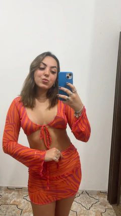 Cropped Lorrane tule - comprar online