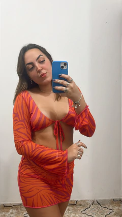 Cropped Lorrane tule na internet