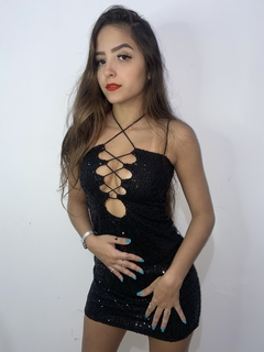 Vestido Carol paetê